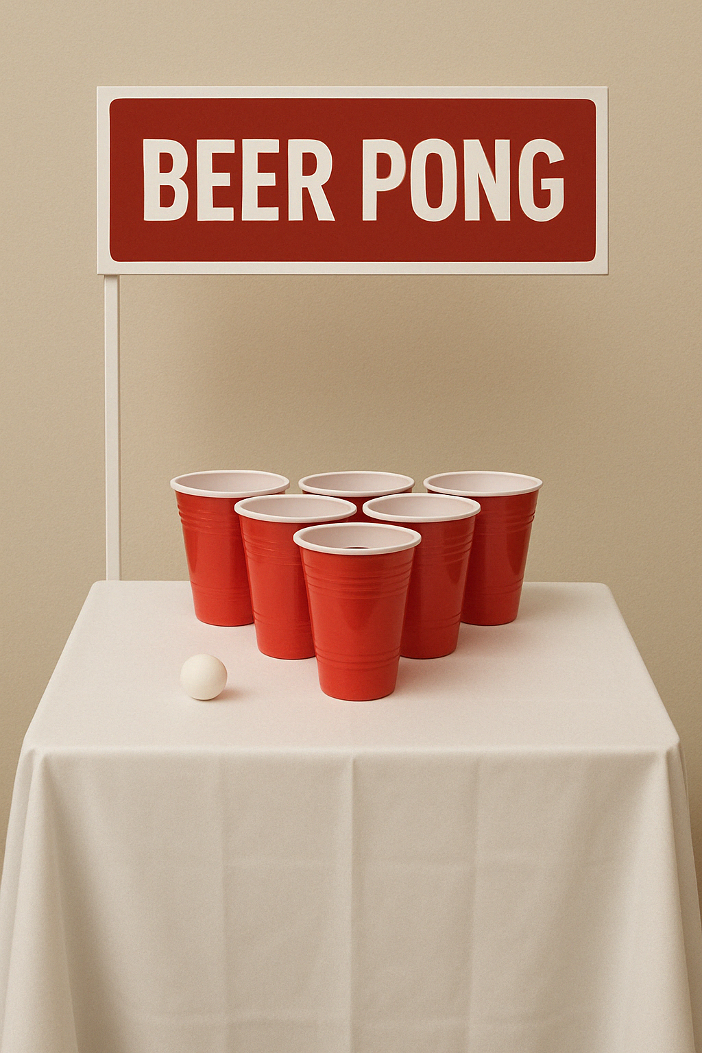 Beer Pong Game Stall - PARTYFOXX