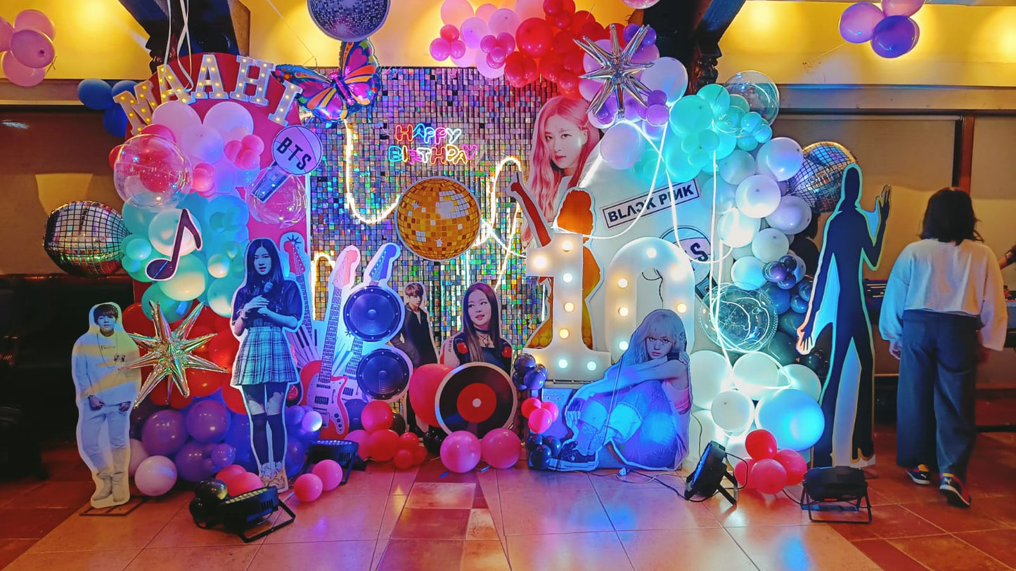 Blackpink Theme Birthday Decoration for girls - PARTYFOXX