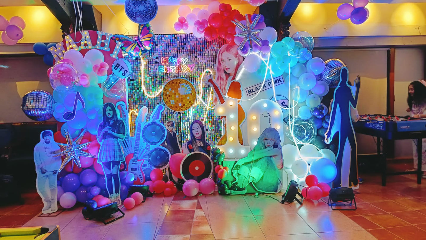 Blackpink Theme Birthday Decoration for girls - PARTYFOXX
