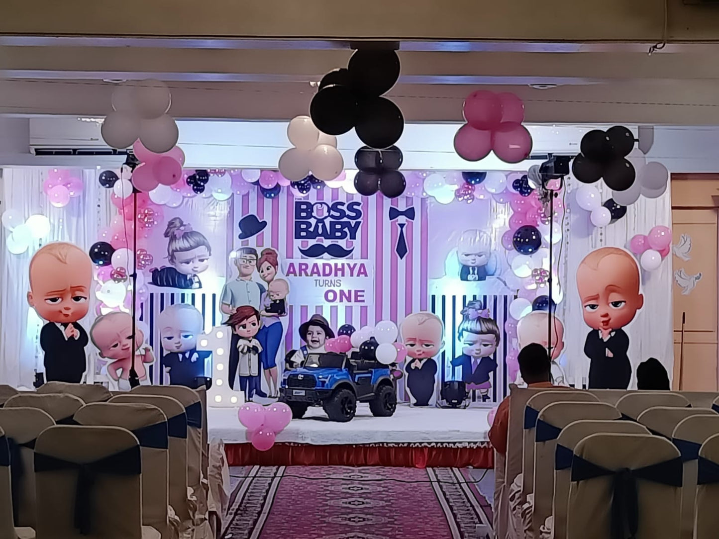 Boss Baby Theme Decoration in Pink (For Girls) - PARTYFOXX