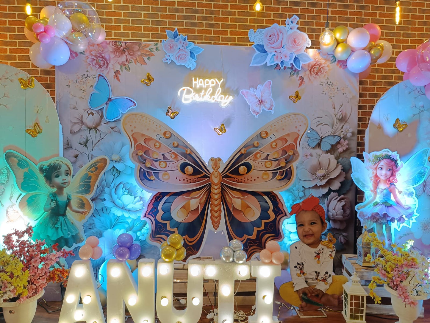 Butterfly Theme Birthday Decoration for Girls - PARTYFOXX