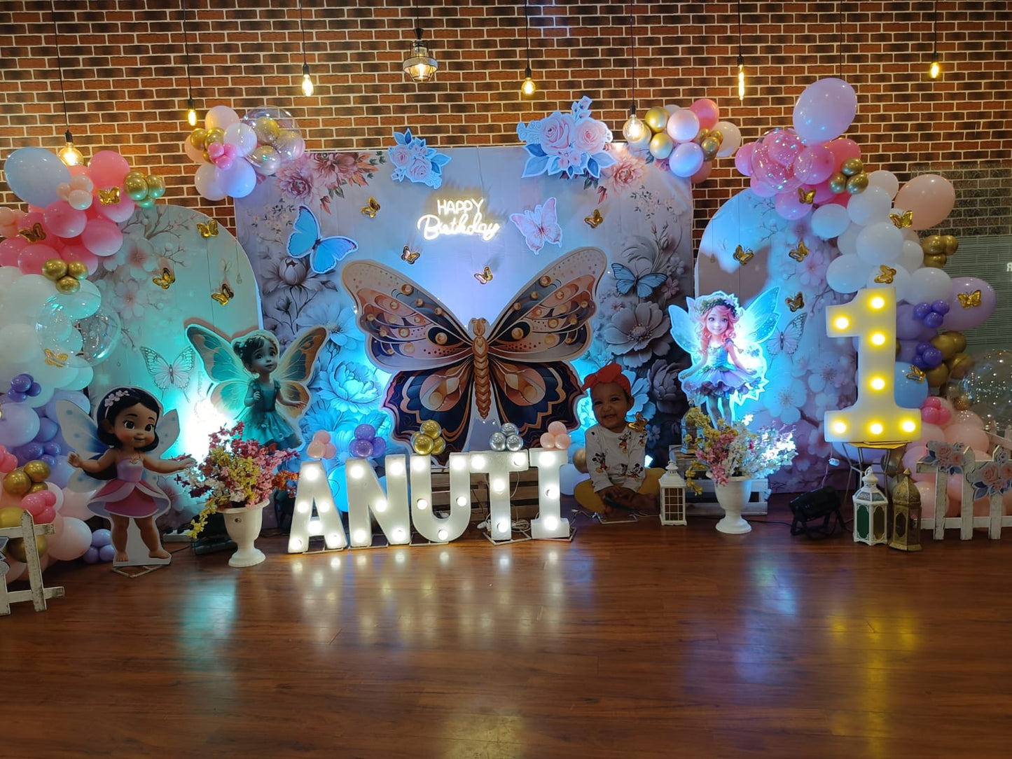 Butterfly Theme Birthday Decoration for Girls - PARTYFOXX