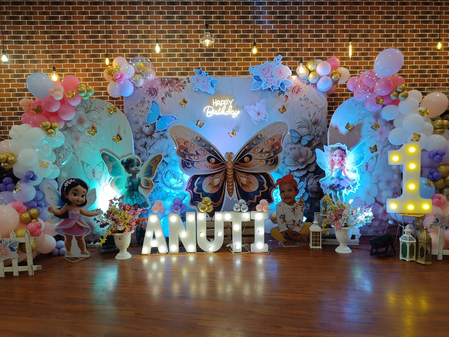 Butterfly Theme Birthday Decoration for Girls - PARTYFOXX