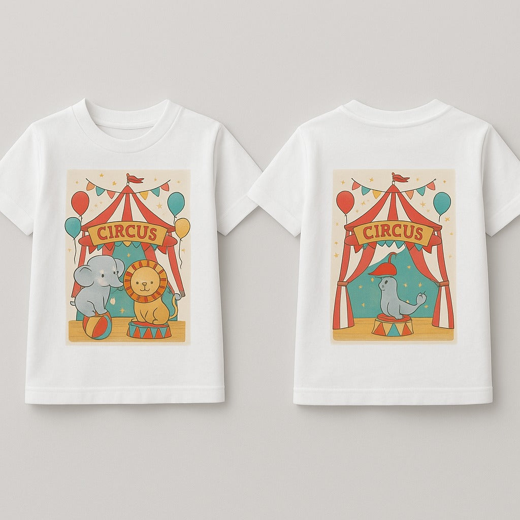 Custom Circus Theme Kids T-Shirts – Corporate Gifts - PARTYFOXX
