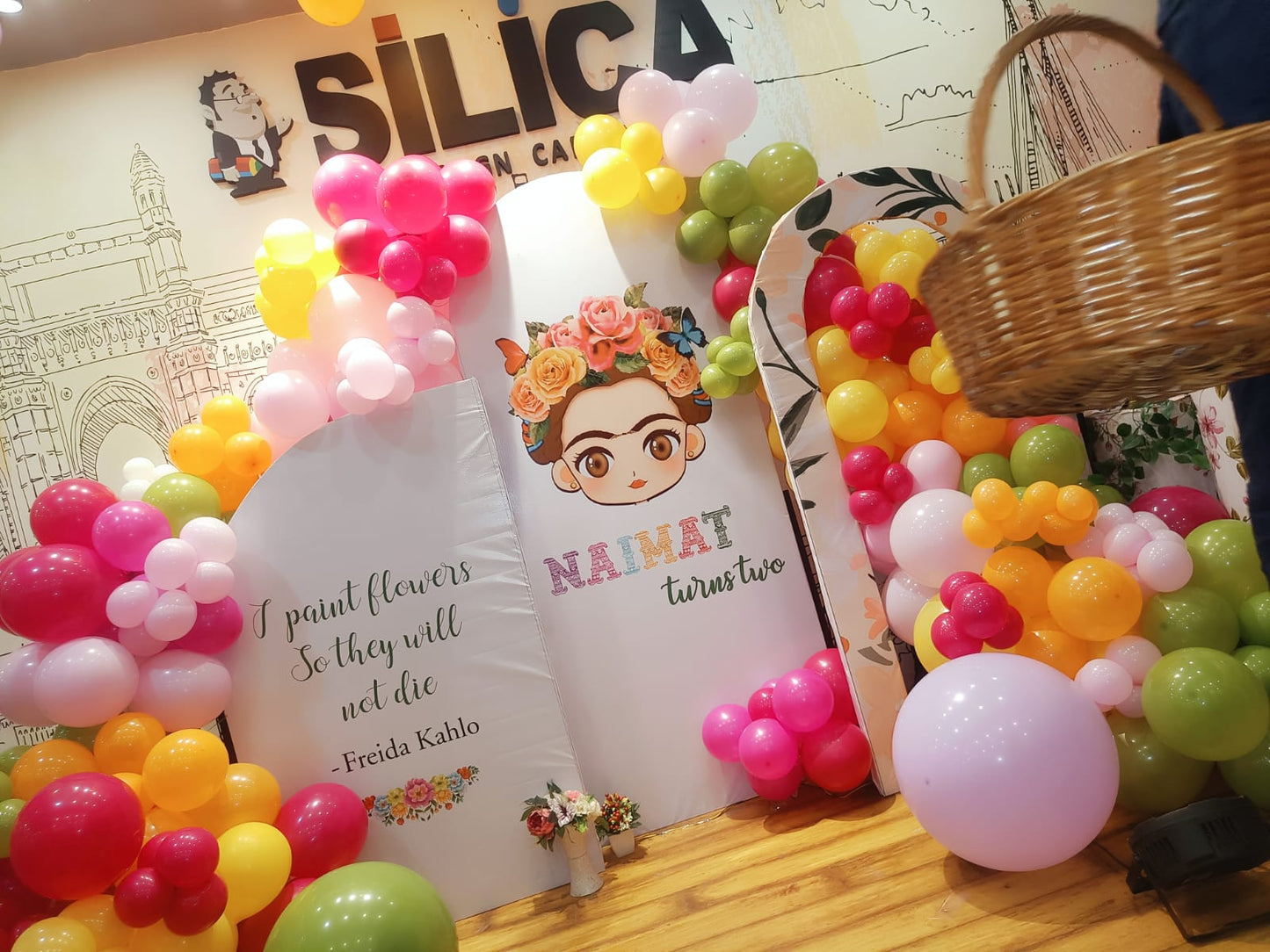 Frida Kahlo Inspired Floral Theme Birthday Decoration - PARTYFOXX