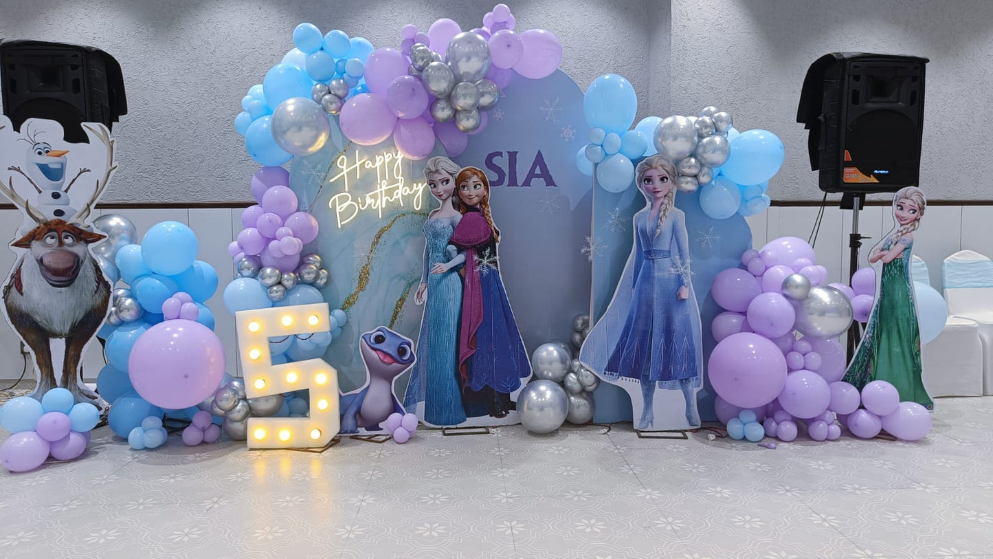 Frozen Theme Birthday Decoration – Magical Winter Wonderland - PARTYFOXX