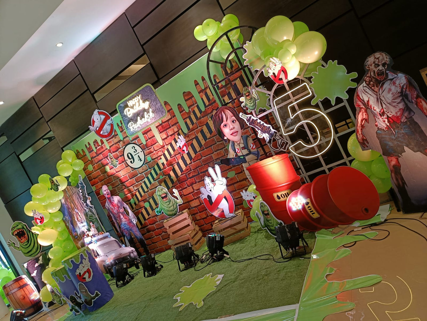 Grand Ghostbusters Theme Birthday Decoration - PARTYFOXX