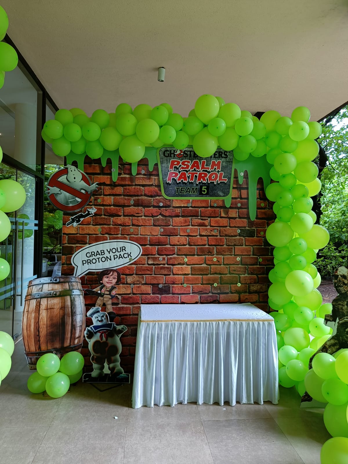 Grand Ghostbusters Theme Birthday Decoration - PARTYFOXX