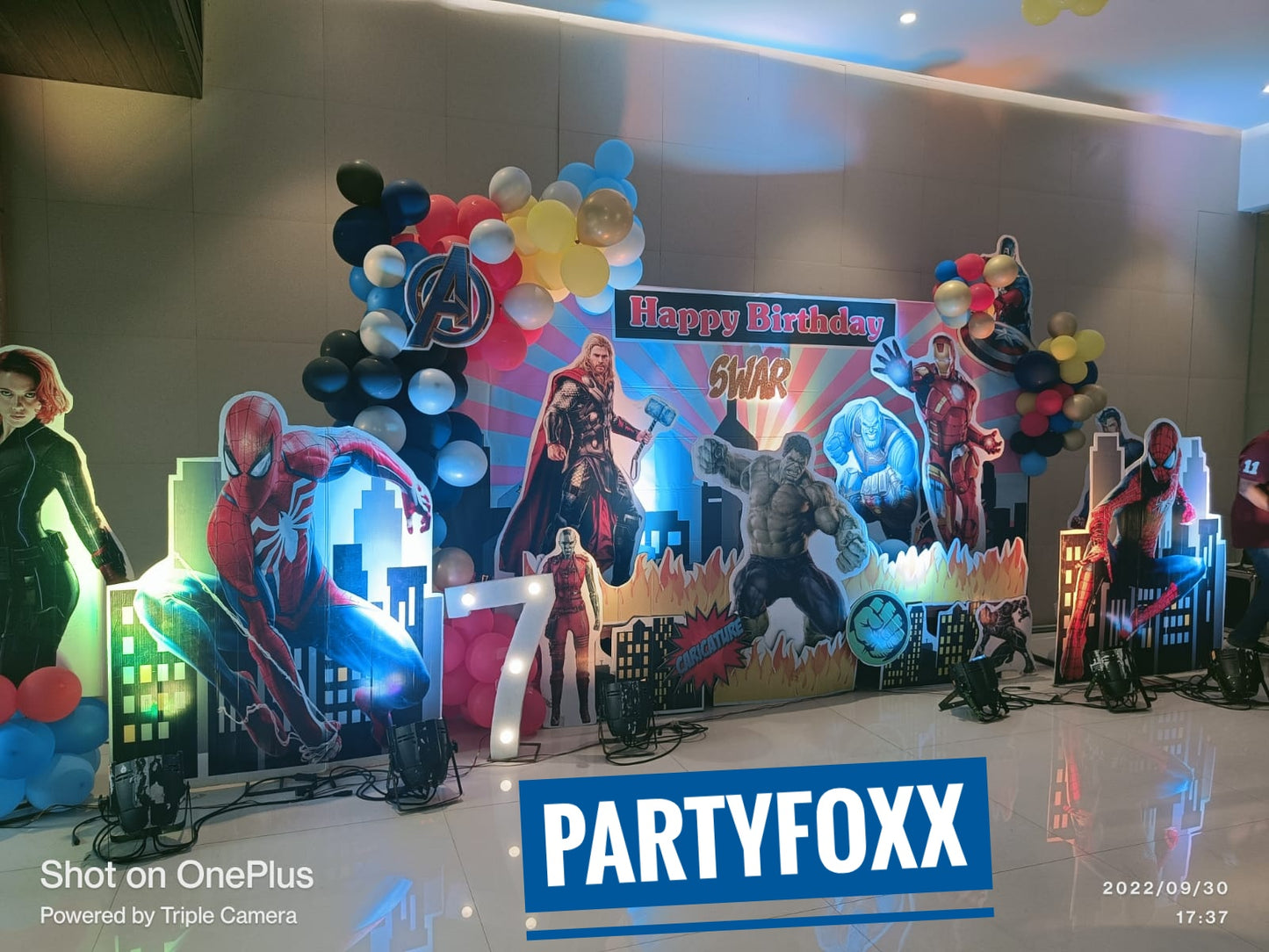 Avengers Theme Birthday Decoration - PARTYFOXX