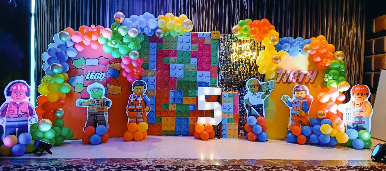 Lego Theme Birthday Decoration - PARTYFOXX
