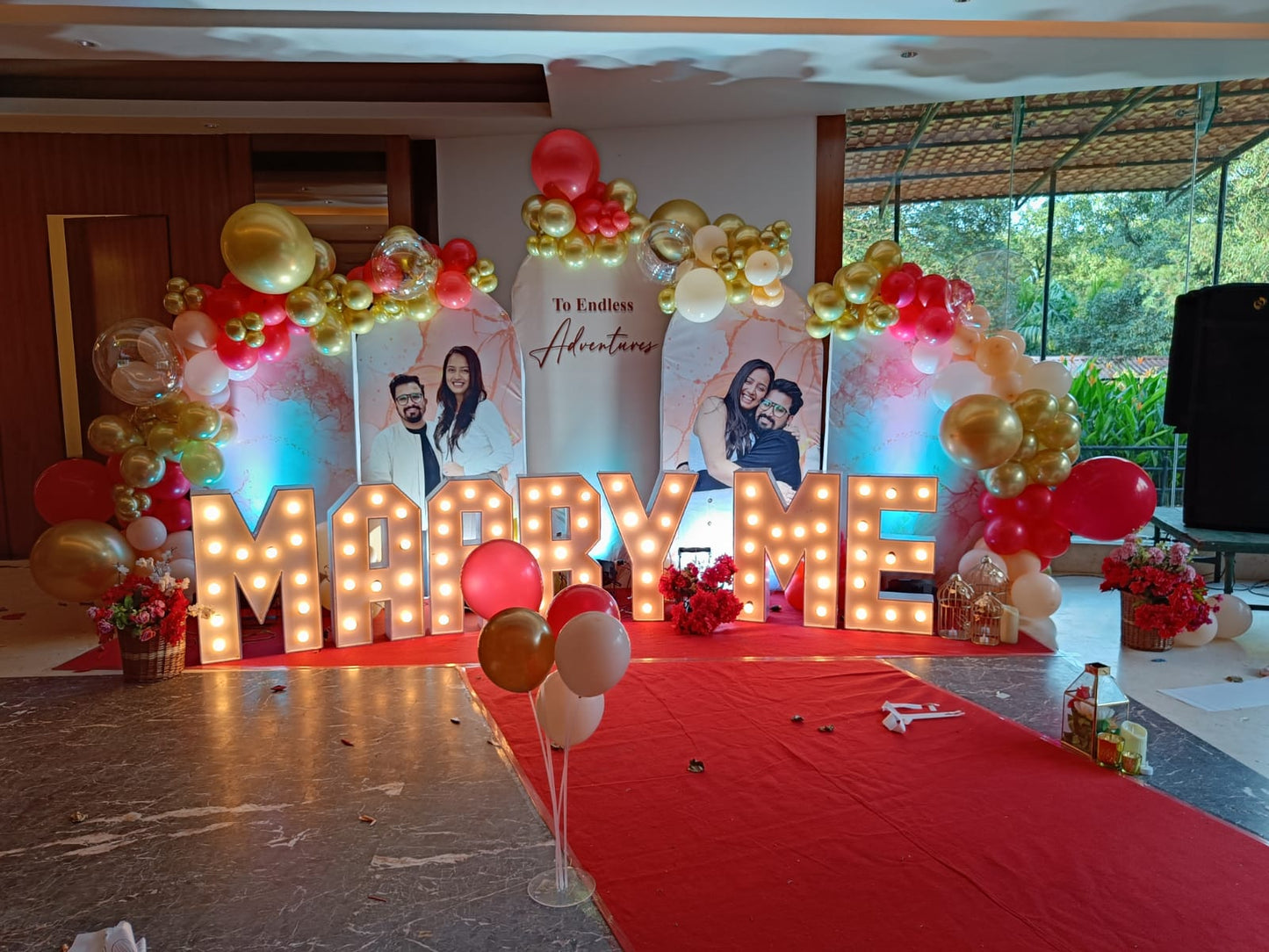 Customized Marriage Proposal Setup - PARTYFOXX