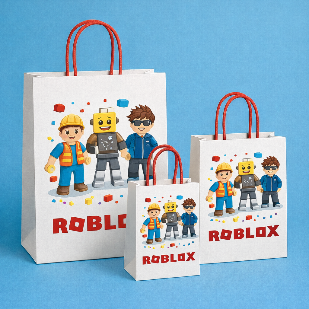 Roblox In the Dark Theme Paper Carry Bags for Return Gifts - PARTYFOXX
