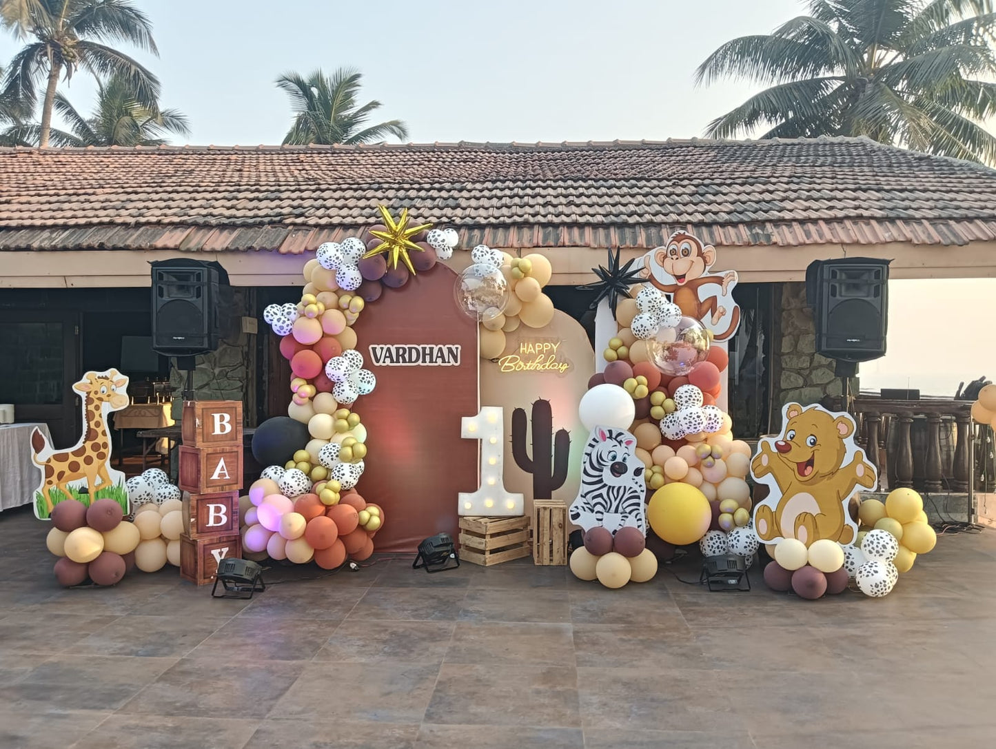 Rustic Safari Jungle Theme Birthday Decoration - PARTYFOXX