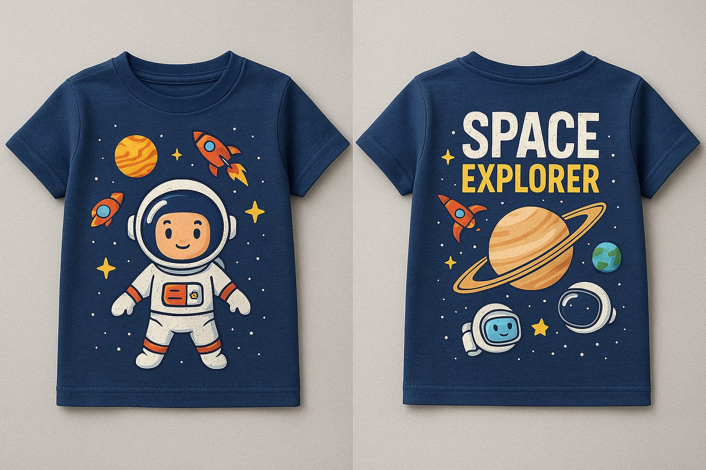 Custom Space Theme Kids T-Shirts – Corporate Gifts - PARTYFOXX