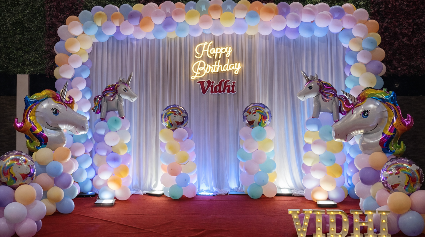 Unicorn-Themed Birthday Celebration - PARTYFOXX