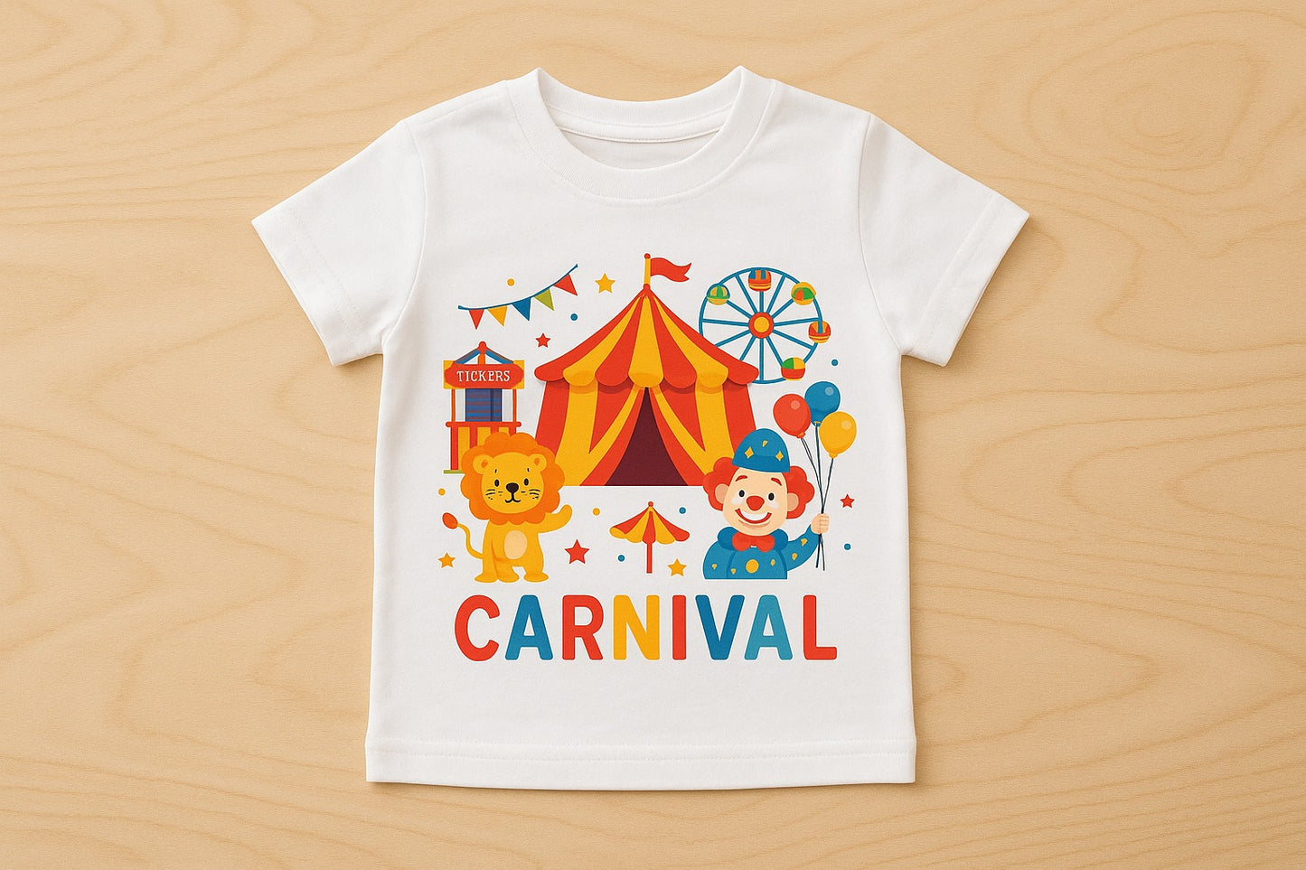 Custom Carnival Theme Kids T-Shirts – Corporate Gifts - PARTYFOXX