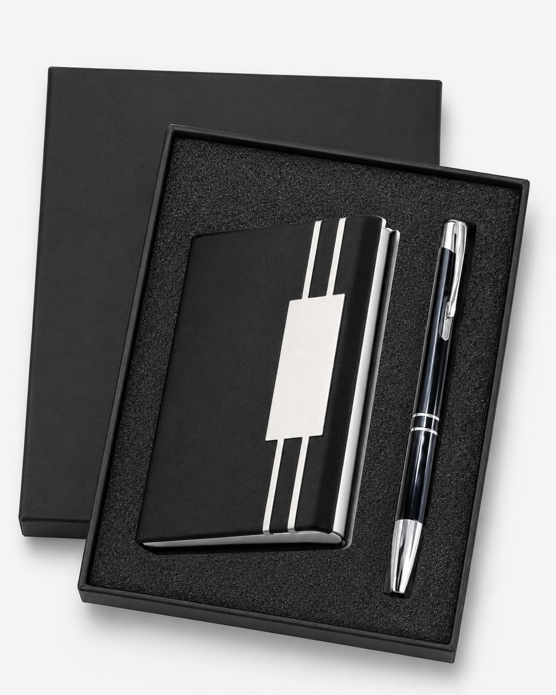 Premium Card Holder & Pen Gift Set