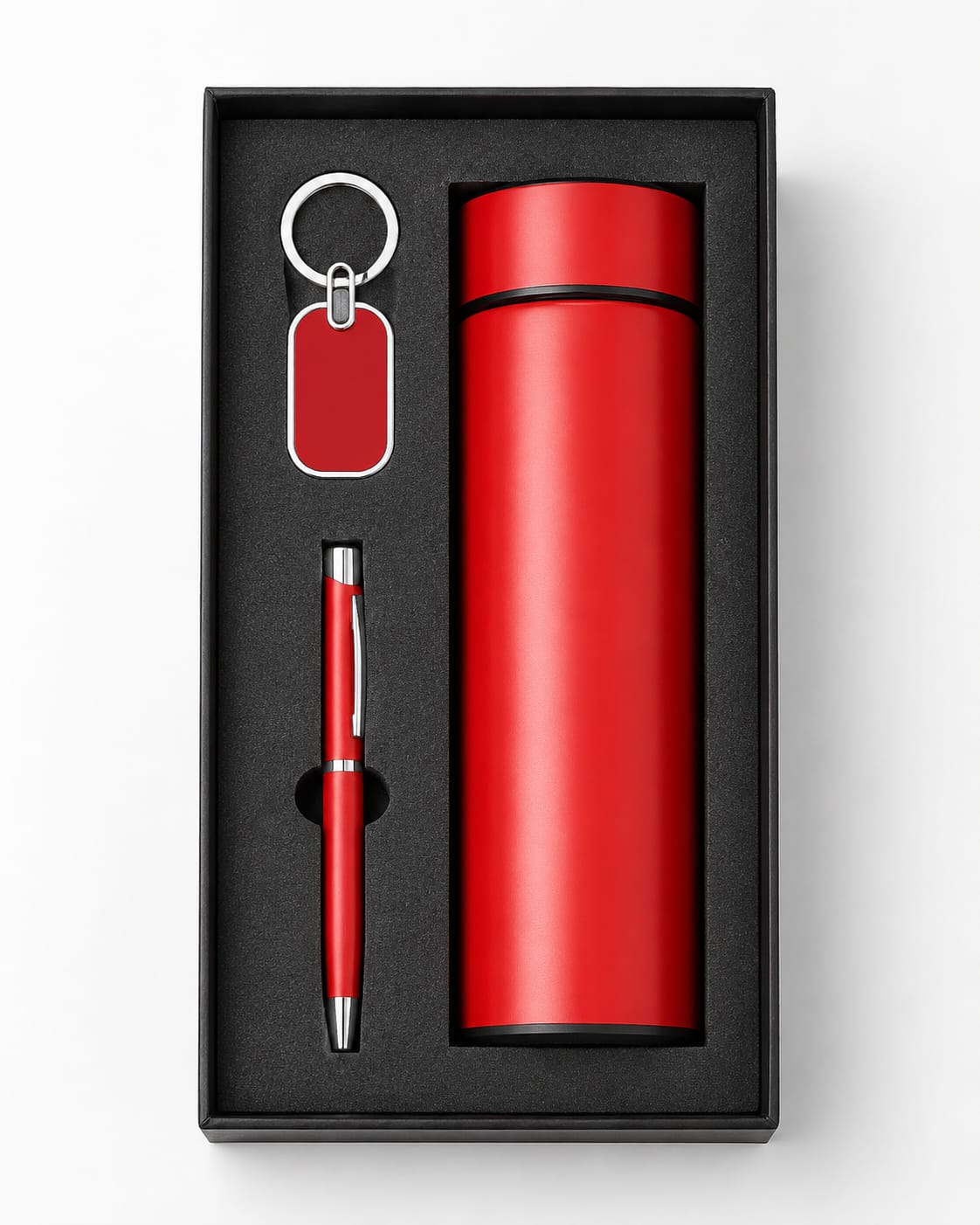Premium Bottle, Pen & Keychain Gift Set