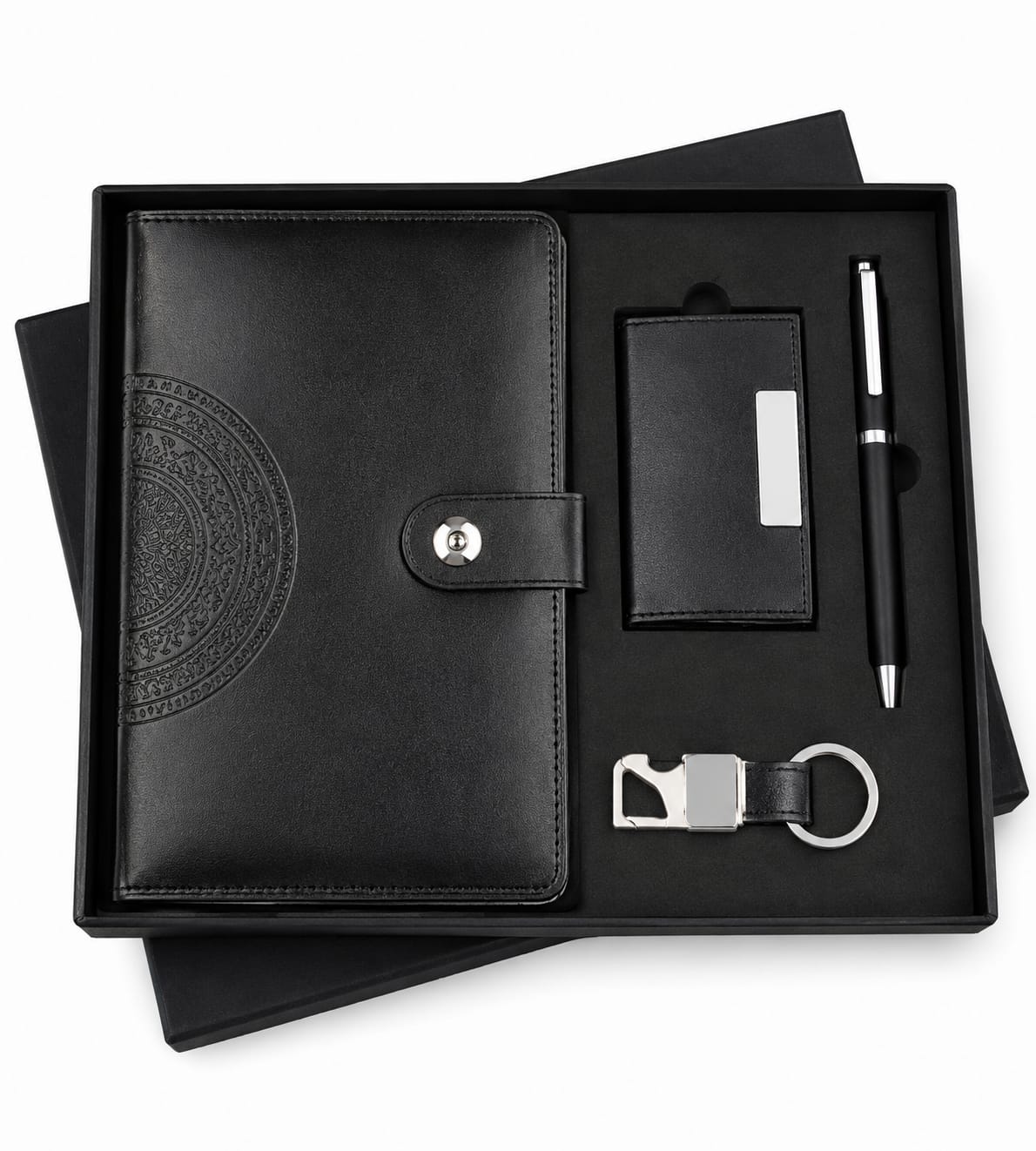 Cardholder & Button Diary Corporate Gift Set