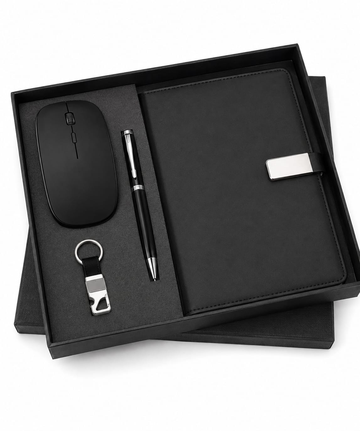 Magnet Diary, Keychain, Wireless Mouse & Pen Corporate Gift Set