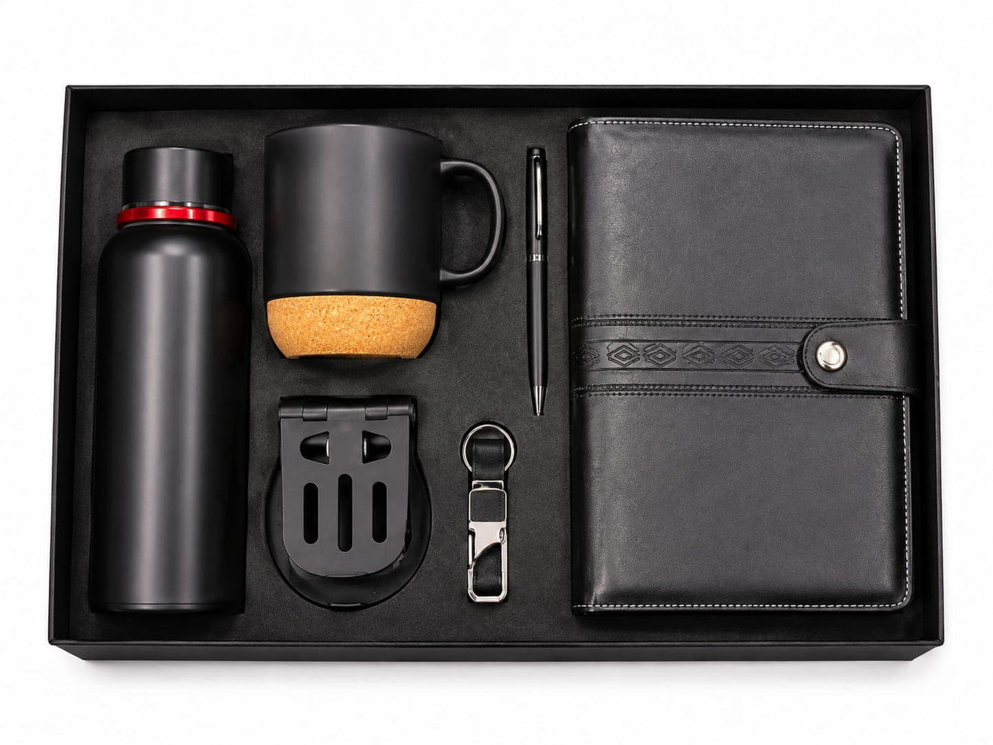 Organizer, Bottle, Mobile Stand, Cup, Pen & Keychain Corporate Gift Set