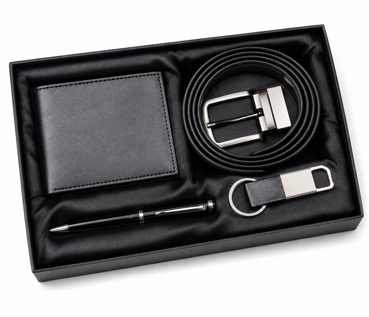 Purse, Pen, Keychain & Belt Corporate Gift Set - PARTYFOXX