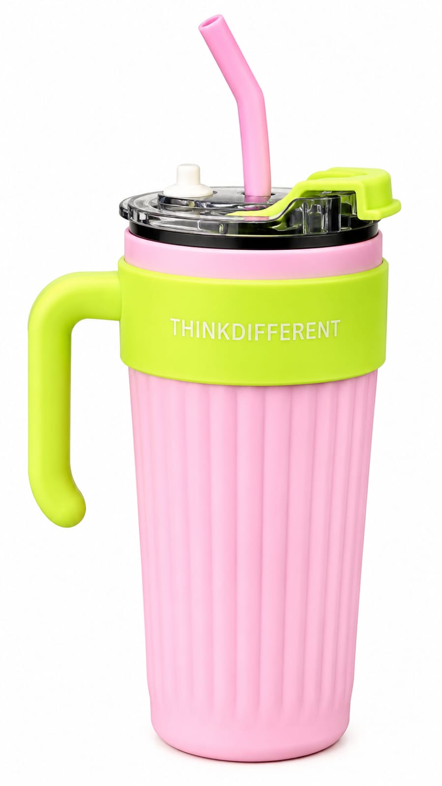 Premium Insulated Travel Tumbler with Handle & Straw - PARTYFOXX