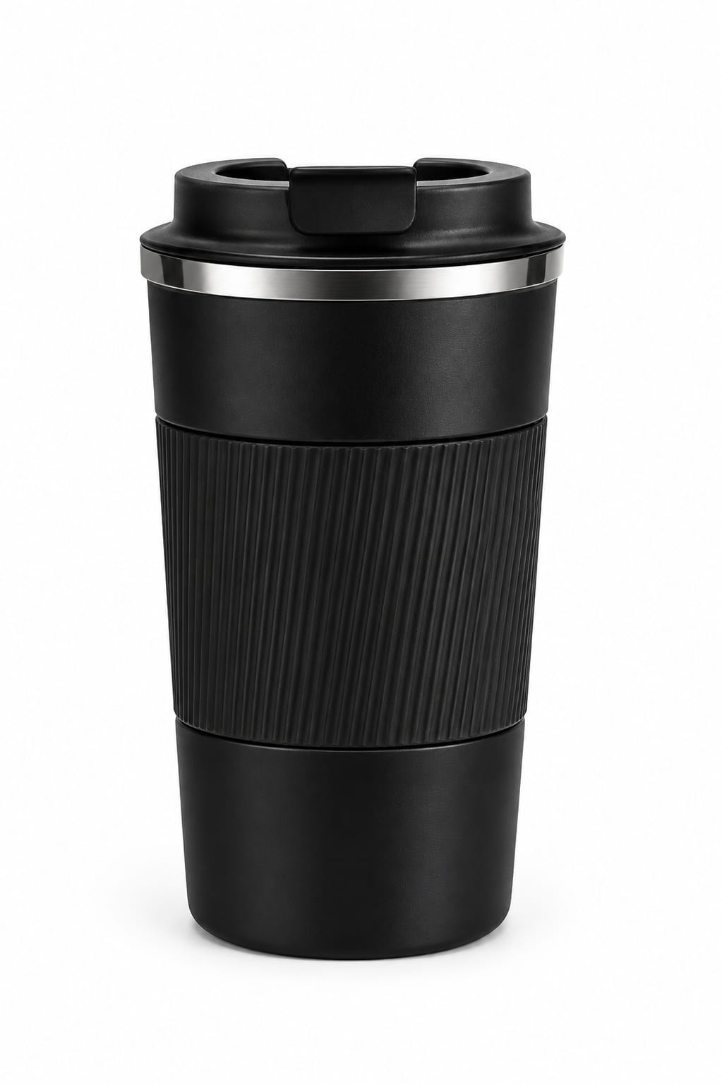 Premium Insulated Travel Tumbler with Flip Lid & Ribbed Grip - PARTYFOXX