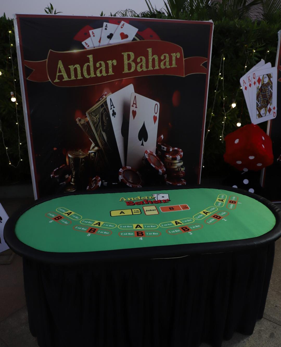 Casino Table Andar Bahar for Parties & Events - PARTYFOXX