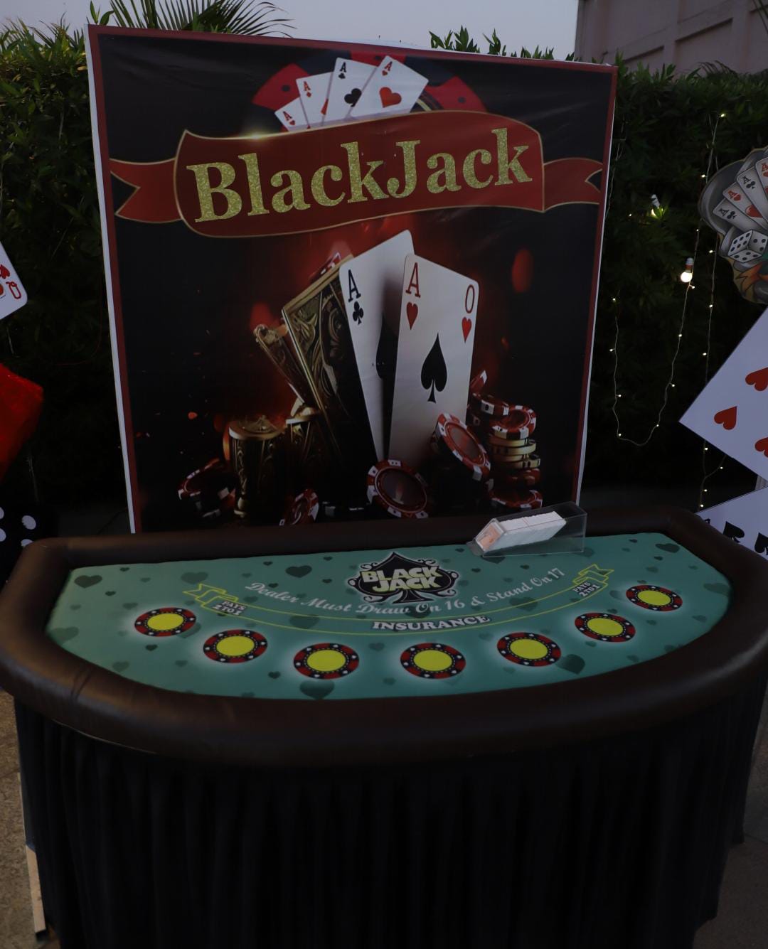 Casino Table Blackjack for Parties & Events - PARTYFOXX