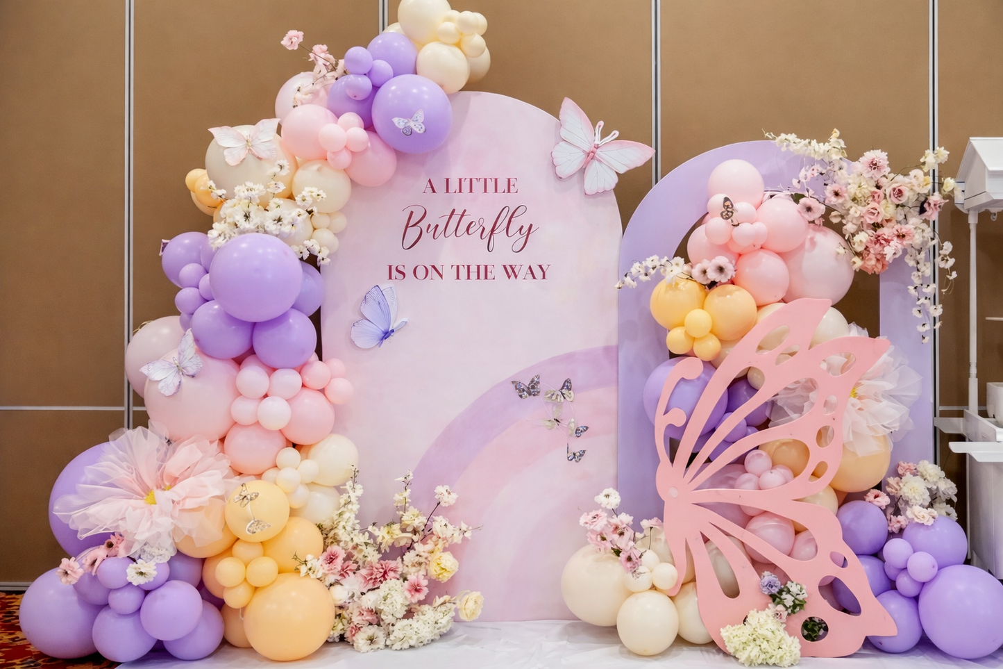 Butterfly Theme Baby Shower Setup – Elegant Pastel Celebration