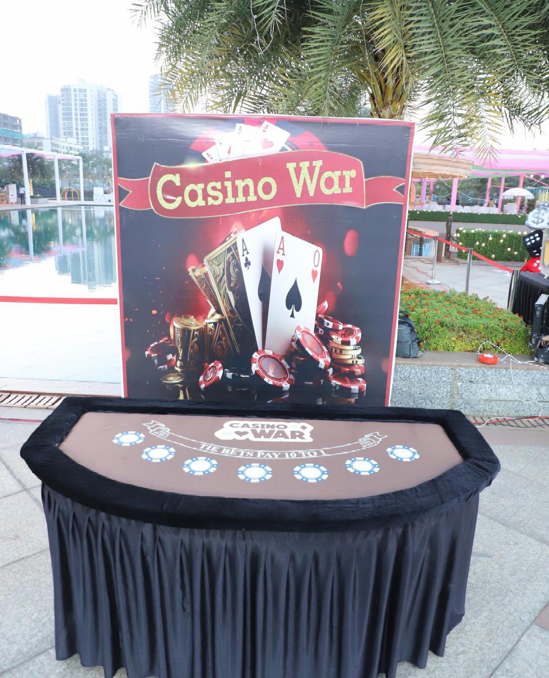 Casino Table – Casino War for Parties & Events