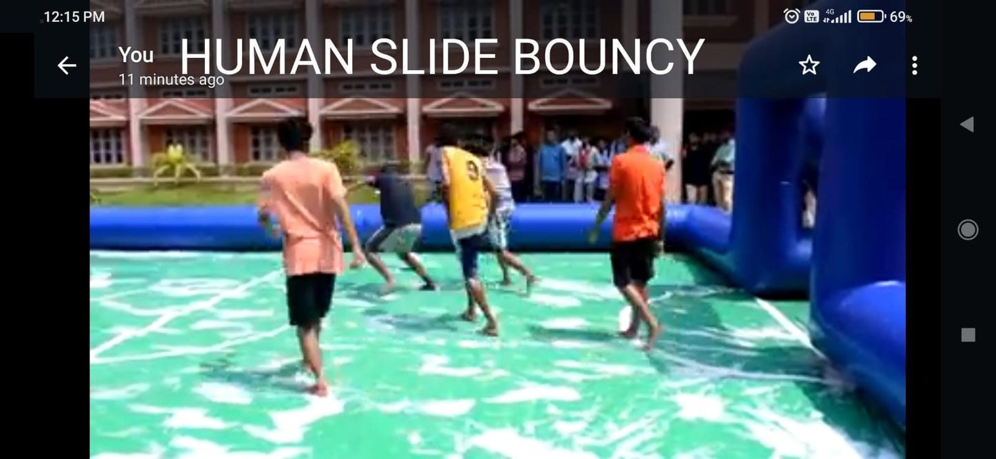 Human Slide Bouncy for Parties & Events - PARTYFOXX