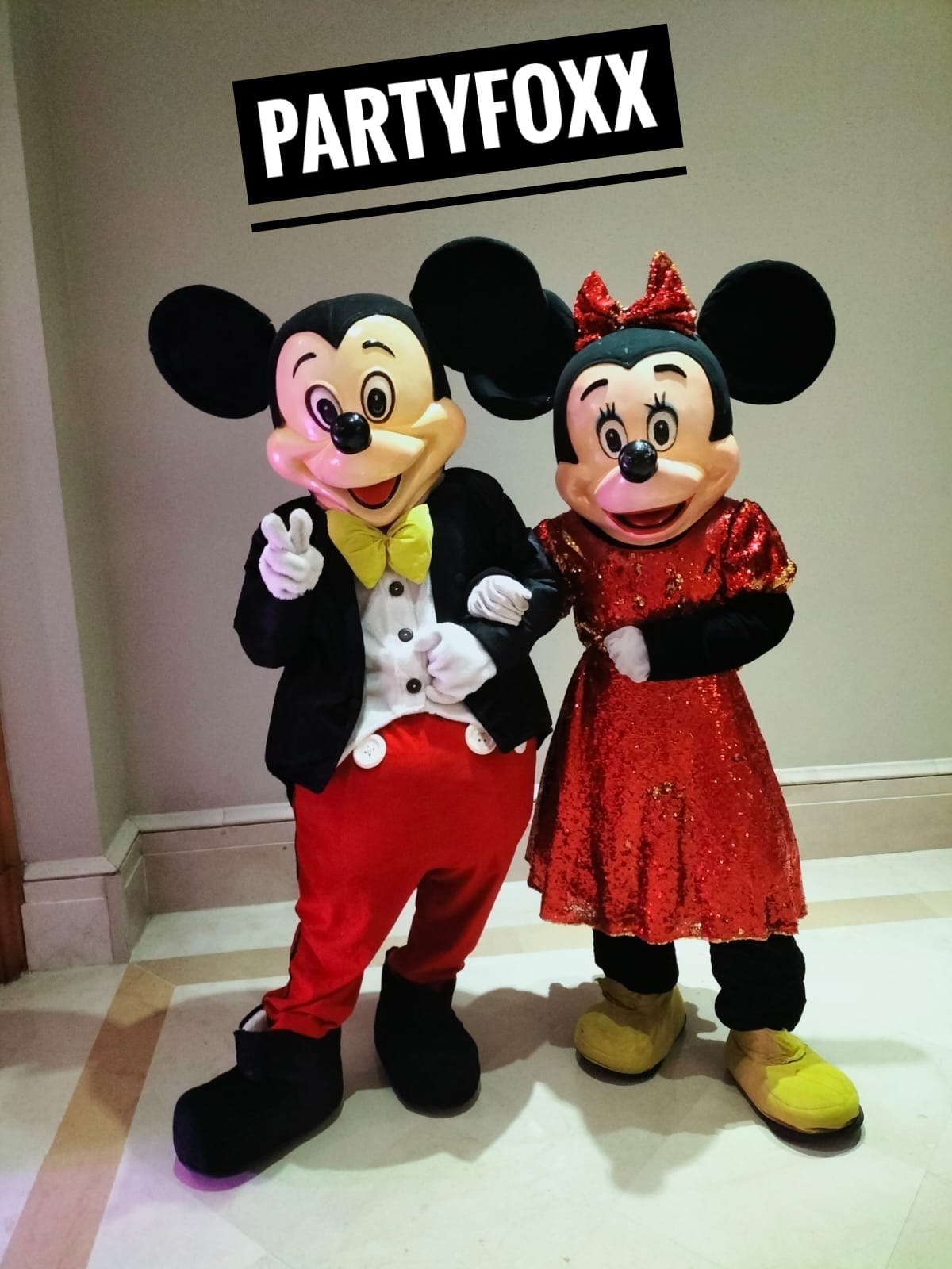 Mickey Mouse & Minnie Mouse Mascots for Parties & Events