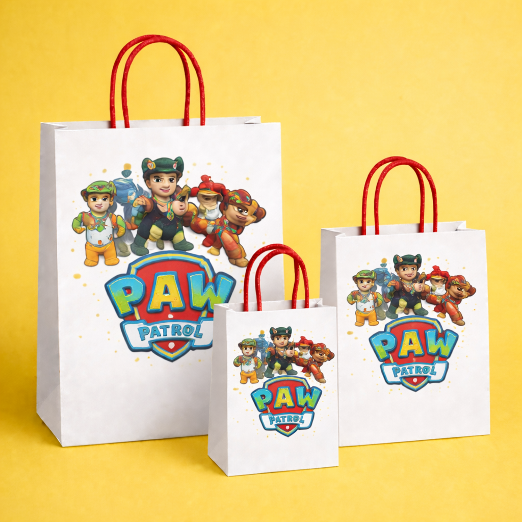 Paw Patrol Paper Carry Bags for Return Gifts - PARTYFOXX