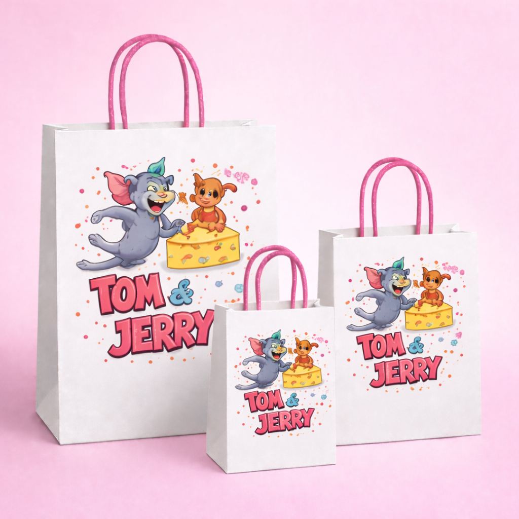 Tom & jerry Theme Paper Carry Bags for Return Gifts