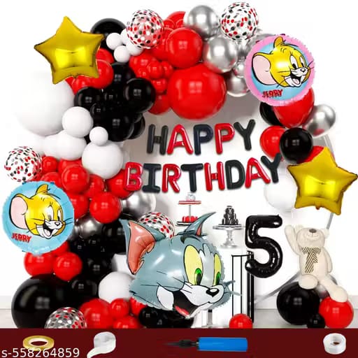 Birthday Decoration Kit Tom & Jerry Theme - PARTYFOXX