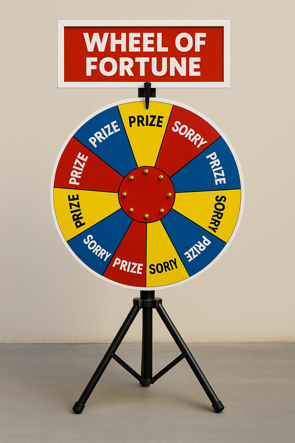 Wheel of Fortune Game Stall - PARTYFOXX