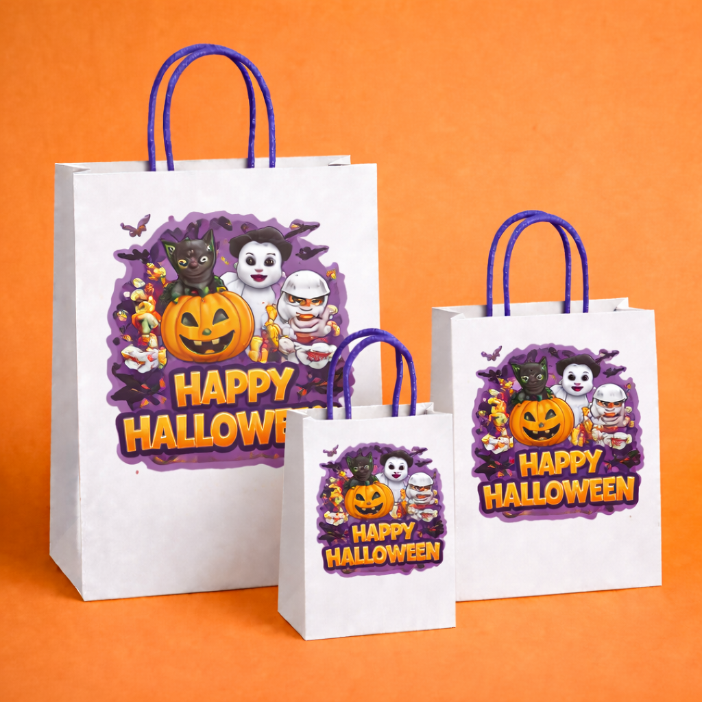 Halloween Paper Carry Bags for Return Gifts - PARTYFOXX 