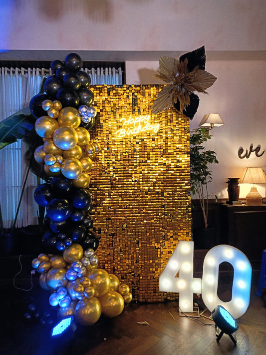 Golden Luxe 40th Birthday Decoration