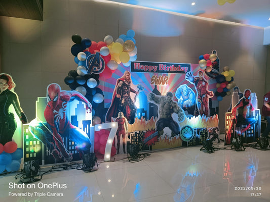 Avengers Theme Birthday Decoration - PARTYFOXX 