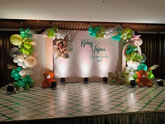 Elegant Baby Shower Decoration with Photobooth - PARTYFOXX 