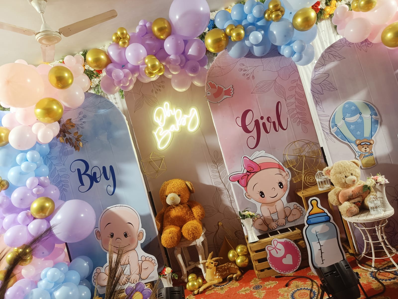 Boy or Girl? Baby Shower Theme Decoration - PARTYFOXX 