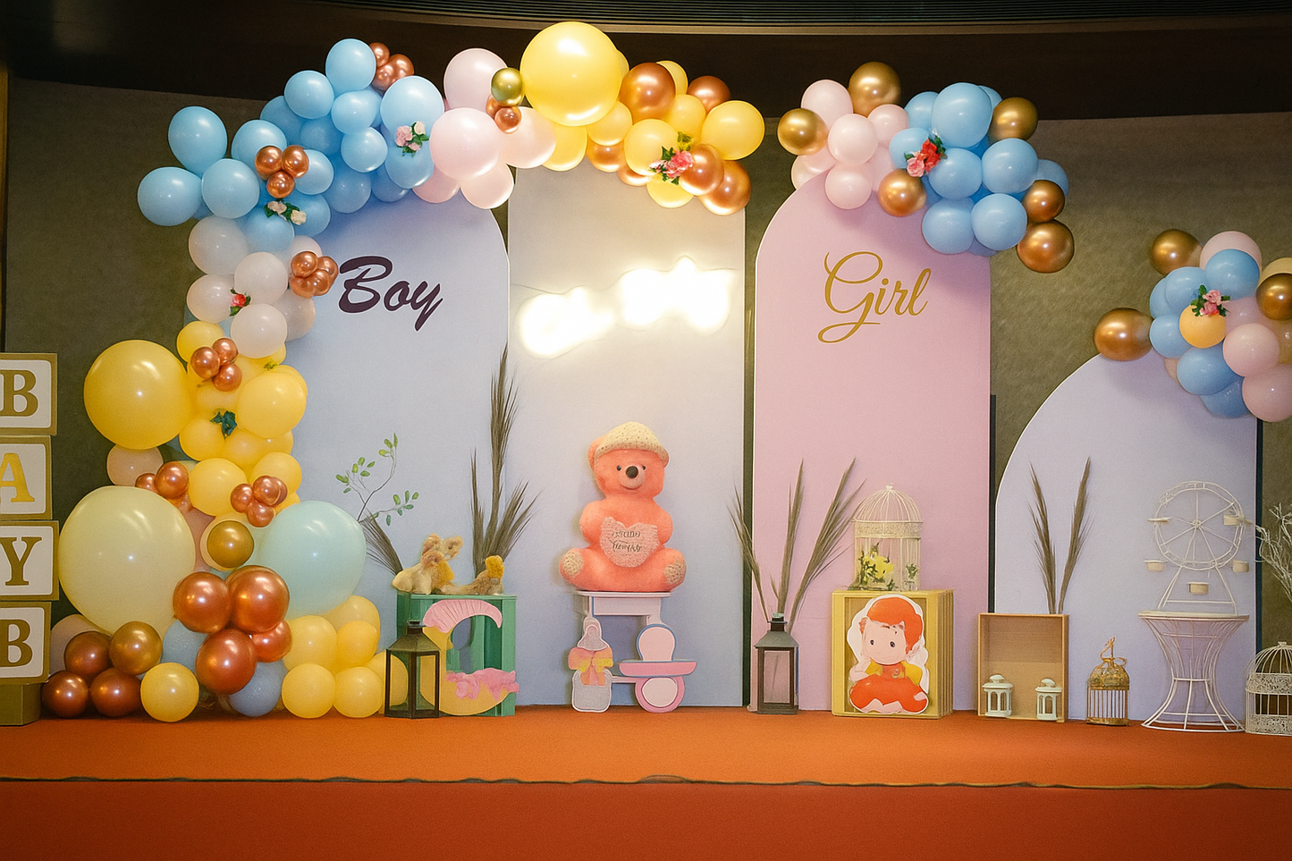 Gender Reveal Baby Shower Decoration - PARTYFOXX 