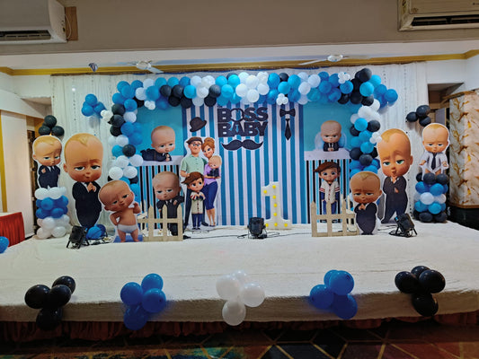 Boss Baby Theme Birthday Decoration for toddlers - PARTYFOXX 