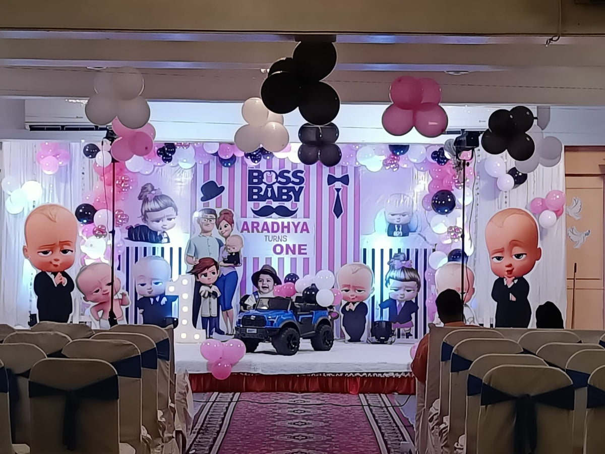 Boss Baby Theme Decoration in Pink (For Girls) – PARTYFOXX
