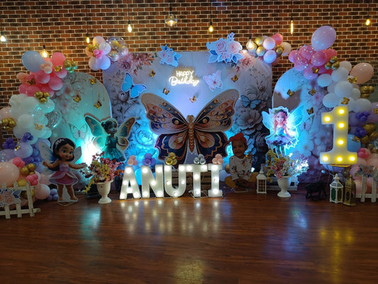Butterfly Theme Birthday Decoration for Girls - PARTYFOXX 