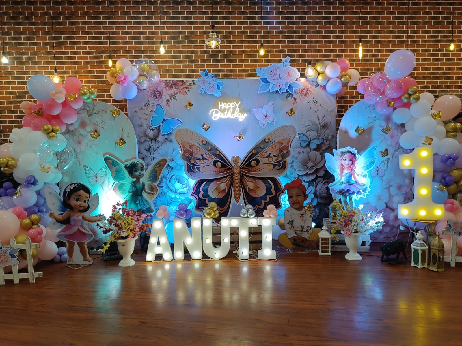 Butterfly Theme Birthday Decoration for Girls - PARTYFOXX 