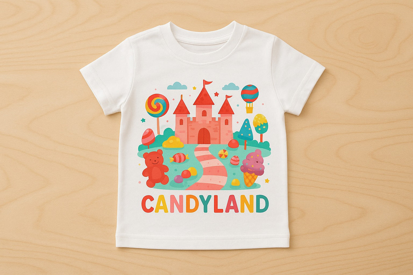 Custom Candyland Theme Kids T-Shirts – Corporate Gifts - PARTYFOXX 