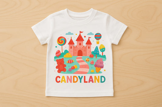 Custom Candyland Theme Kids T-Shirts – Corporate Gifts